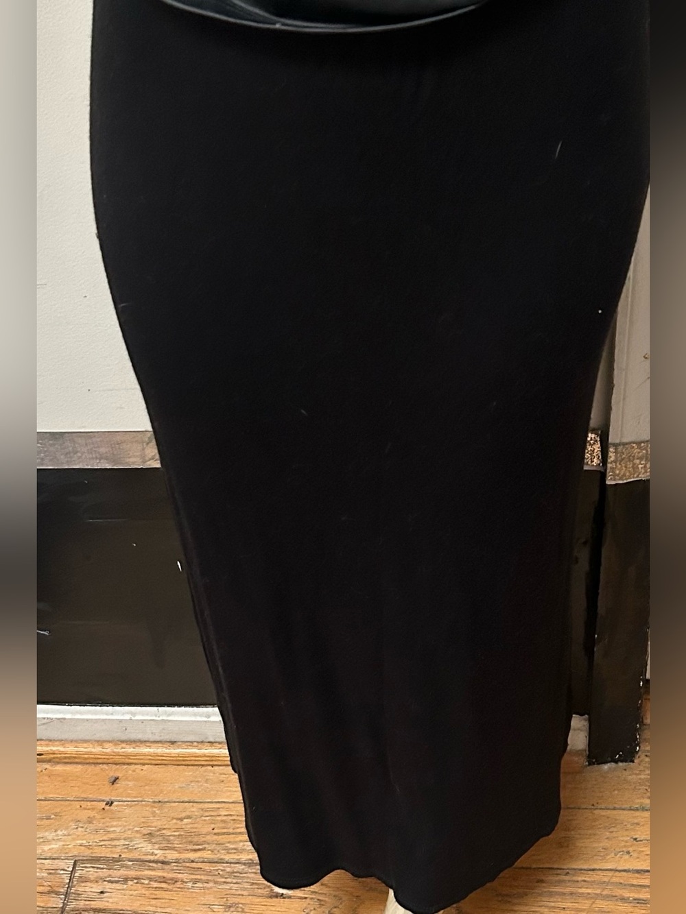 Black Women's Maxi Skirt - Classic Sleek Style